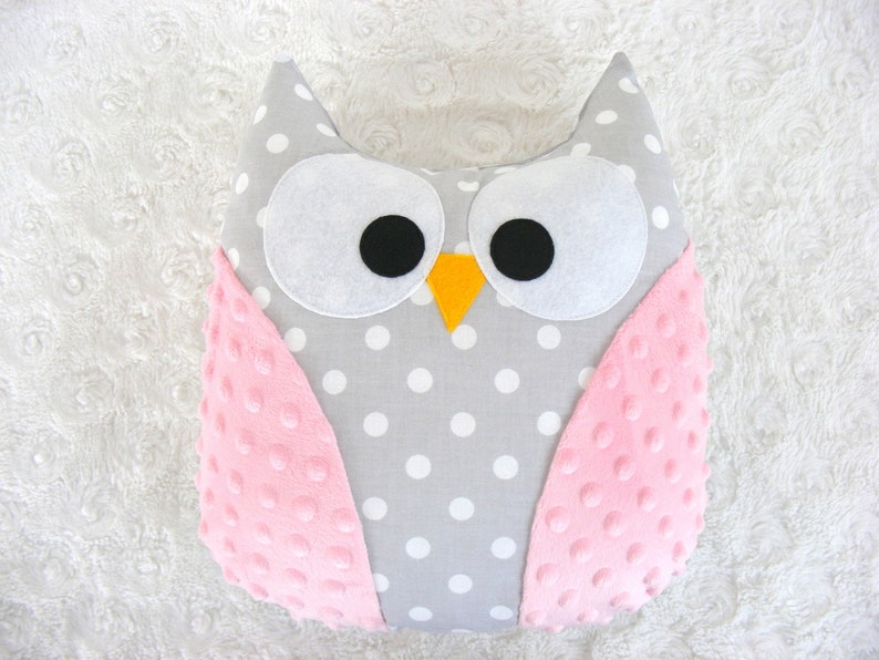 Owl Cushion Owl Pillow Personalized Pillow Owl Decor Pink Etsy