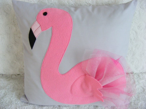 flamingo decorative pillow