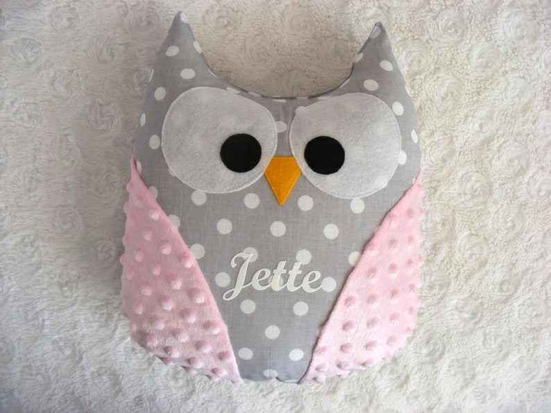 Owl Cushion Owl Pillow Personalized Pillow Owl Decor Pink Etsy
