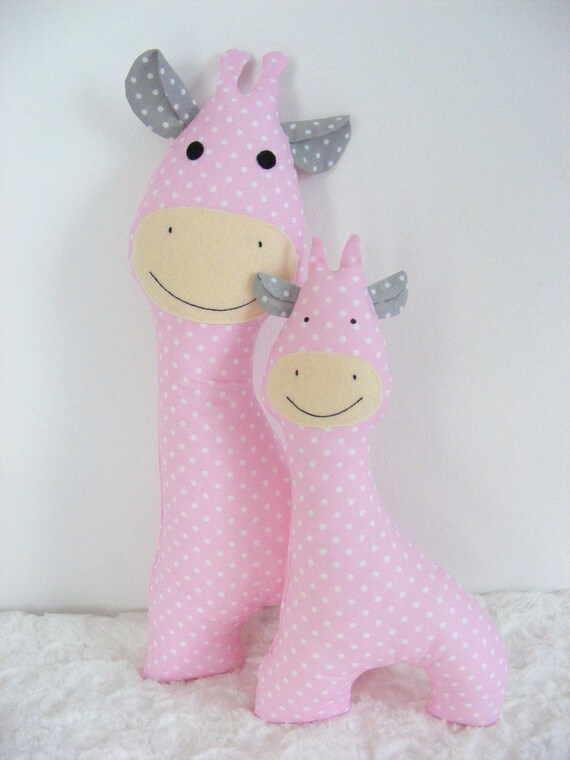 pink stuffed giraffe