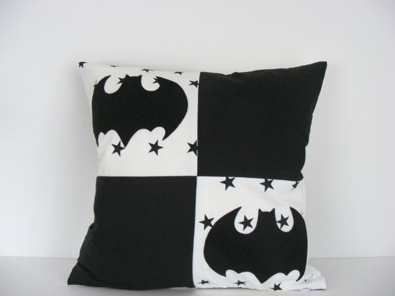 Batman Pillow Case Batman Decor Superhero Decor Gift For Boys Nursery Decor Batman Bedroom