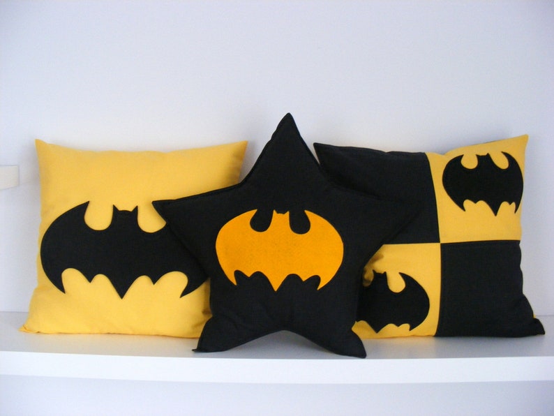 Batman-Kissen Sterne Kissen Batman Dekor Superheld Dekor | Etsy