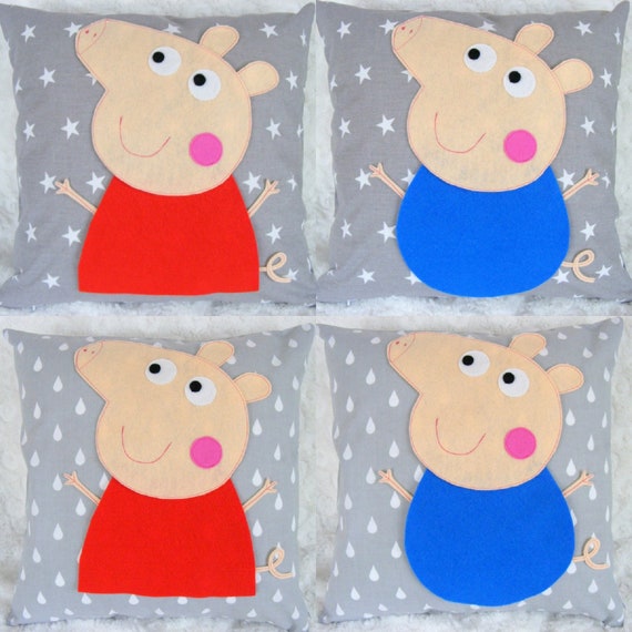 Peppa Pig And George Pillow Case Peppa Pig Birthday Gift Kids Room Decor Nursery Decor