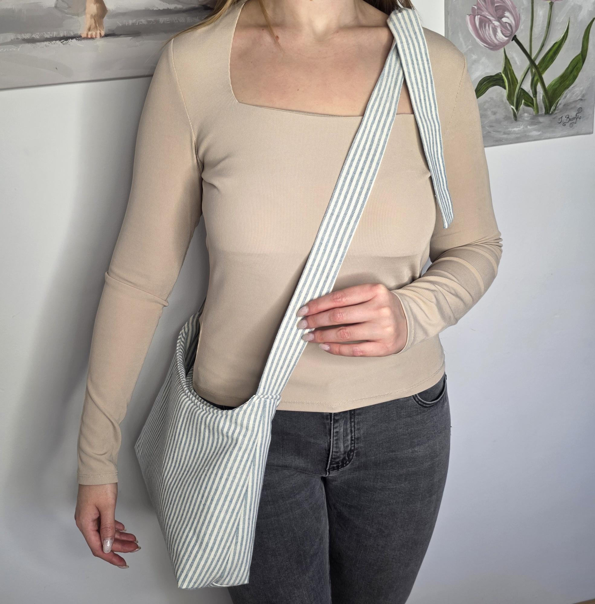 Slouchy Bow Bag Sewing Pattern PDF – Shoulder Tote, Easy Beginner ...