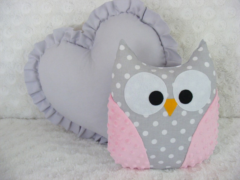 Owl Cushion Owl Pillow Personalized Pillow Owl Decor Pink Etsy