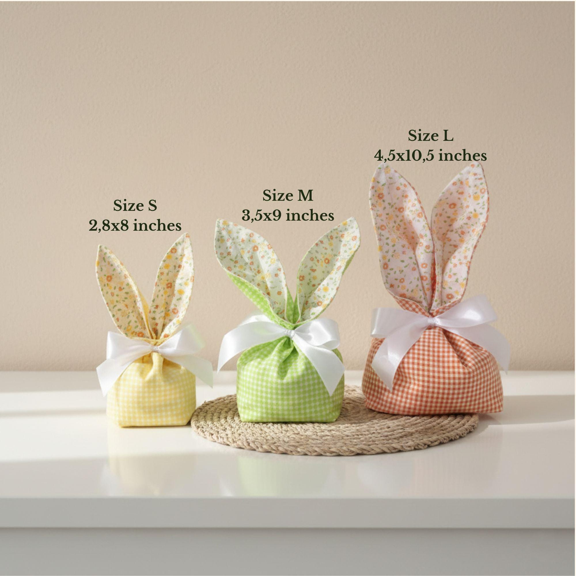 Bunny Ear Treat Bags Pattern PDF, Easter Sewing Pattern, Fabric Candy ...