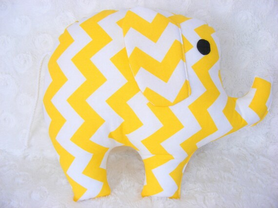 yellow elephant pillow