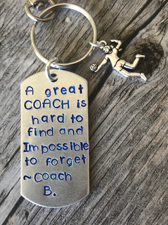 Volleyball Coach Keychain - A great coach is hard to find.... - Coach gift