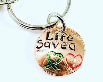 Donate Life - &quot;Life Saved&quot; Lucky Penny - from year of organ donation