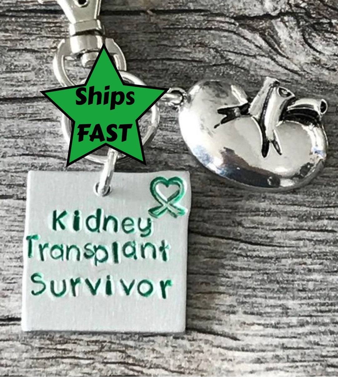 Kidney Transplant Survivor Keychain or Necklace Etsy