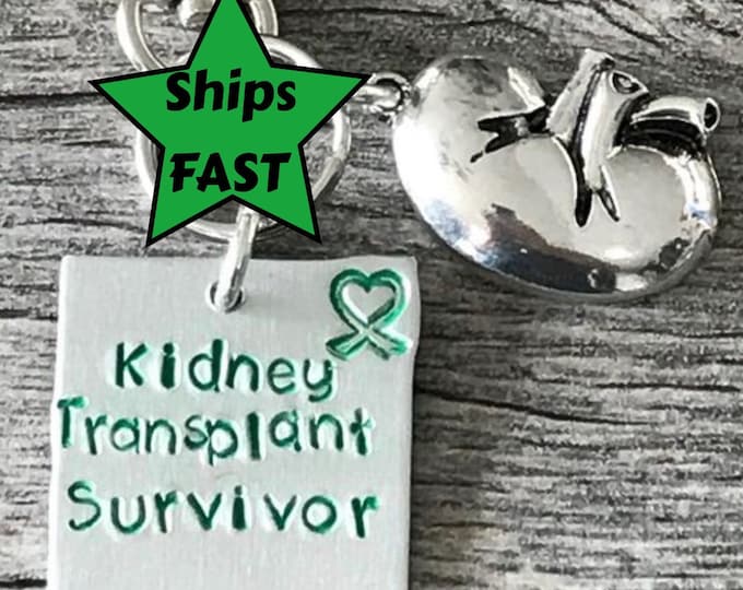 Kidney Transplant Survivor Keychain or Necklace