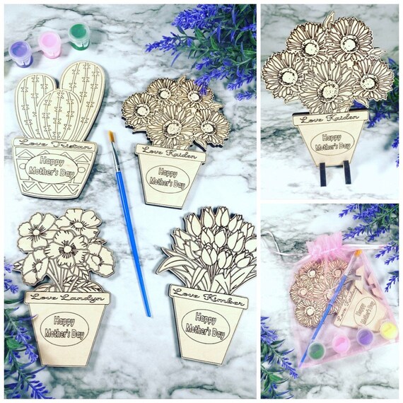 Mother’s Day Paint Kits - Personalized - Mothers Day Gift - Grandmother gift