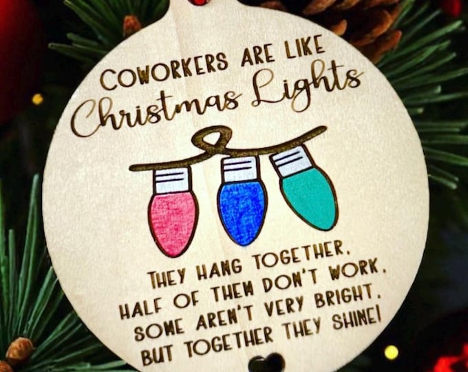 Funny Coworker Ornament - Coworker Gift - Work Gift - Coworkers - Work Gag Gift - Employment