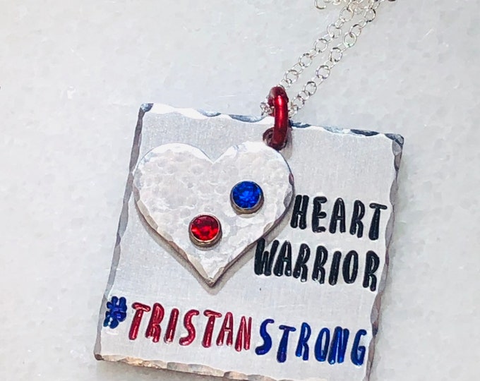 Personalized Heart Warrior Necklace or Keychain - CHD warrior