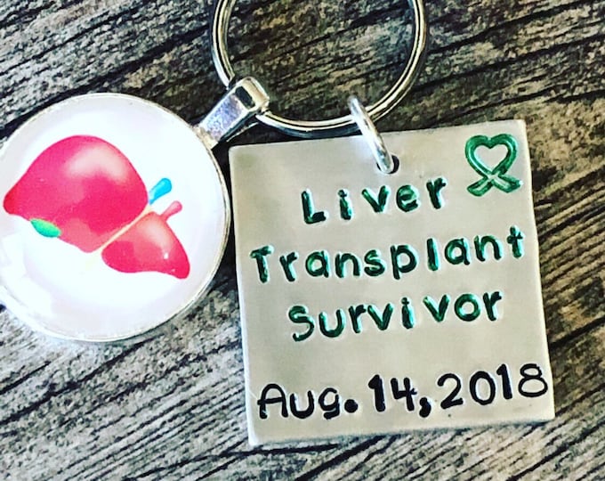 Liver Transplant Survivor Keychain or Necklace