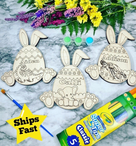 Easter Paint/Marker Kits - Personalized - Easter Gift - Choice of character