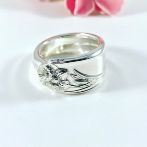 Spoon Ring - Daffodil Spoon Ring - Vintage Silverware Ring