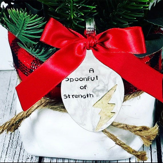 A spoonful of strength Christmas ornament - Spoon Christmas Ornament - Spoonie