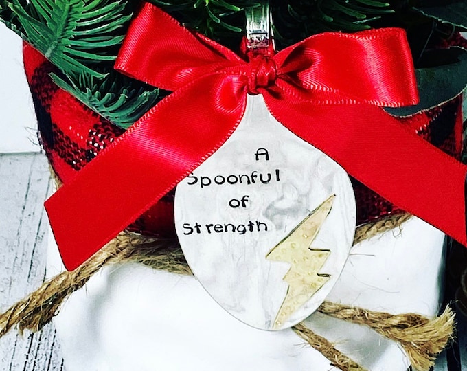 A spoonful of strength Christmas ornament - Spoon Christmas Ornament - Spoonie