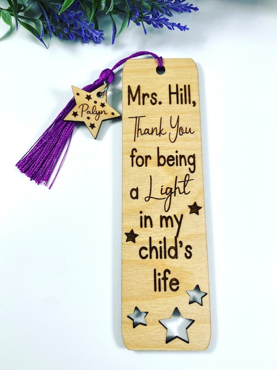 Teacher Bookmark - Personalized Bookmark - Teacher Appreciation Gift - Teacher Gift - Unique Bookmark - Doctor Gift - Principal Gift -