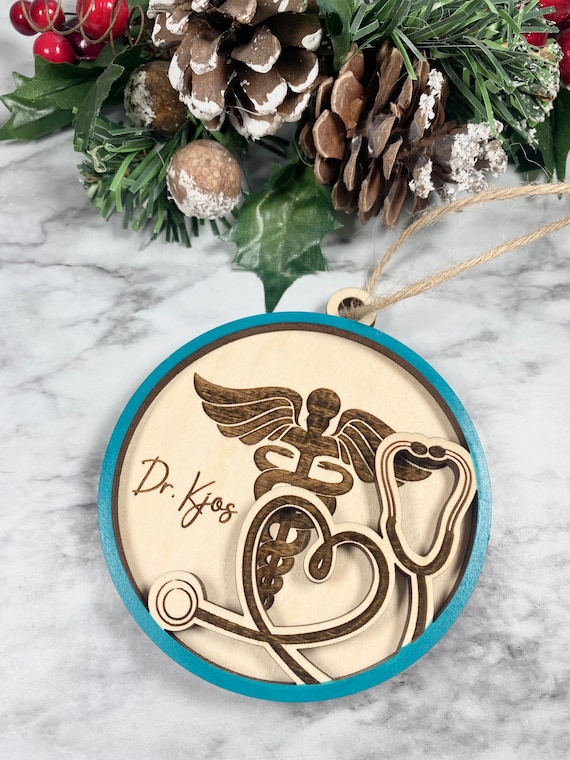 Doctor Ornament - Stethoscope- Medical - Nurse Ornament - Personalized