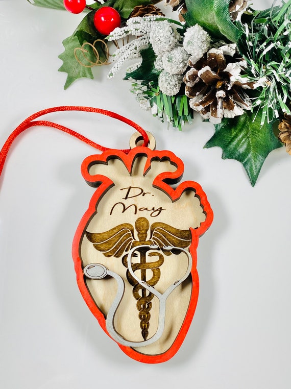 Cardiologist- Anatomical Heart Christmas ornaments - Cardiology -Cardiologist ornament - Heart Doctor
