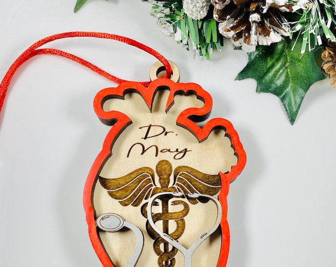Cardiologist- Anatomical Heart Christmas ornaments - Cardiology -Cardiologist ornament - Heart Doctor