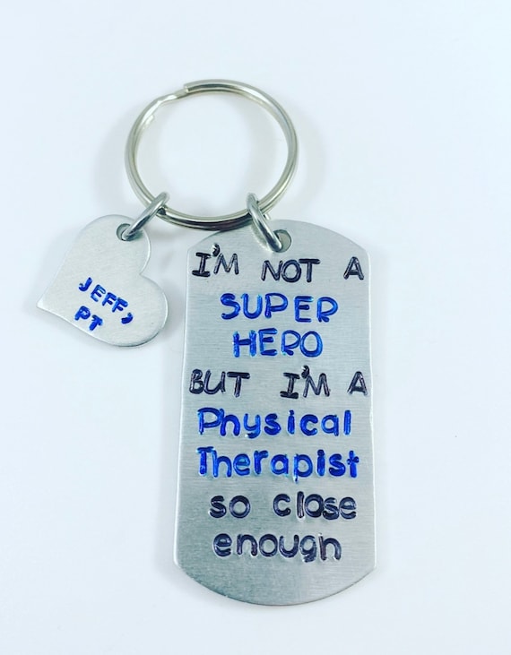 Physical Therapist Keychain- PT superhero - PT Keychain