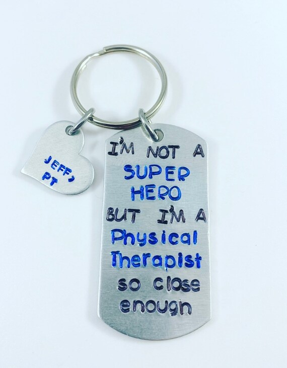 Physical Therapist Keychain- PT superhero - PT Keychain