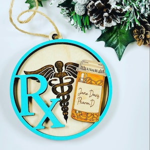 Pharmacist Ornament - Personalized Pharmacy Ornament - Christmas Ornament - Unique Ornament - PharmD - Pharmacy Tech - Doctor of Pharmacy