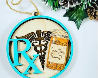 Pharmacist Ornament - Personalized Pharmacy Ornament - Christmas Ornament - Unique Ornament - PharmD - Pharmacy Tech - Doctor of Pharmacy