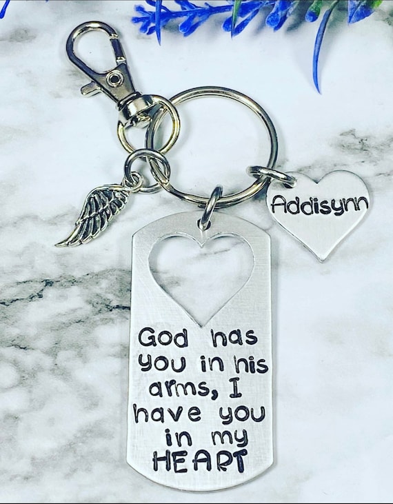 Personalized Memorial Necklace or Keychain