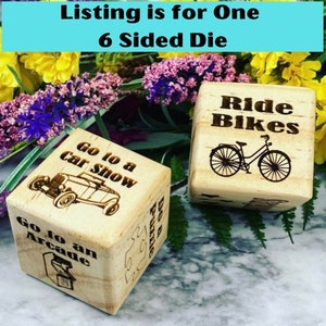2” Custom Date Night/Activity dice - date night decision made easy-  Activity Dice - Anniversary - Date Night - Couple’s Date -Date Activity