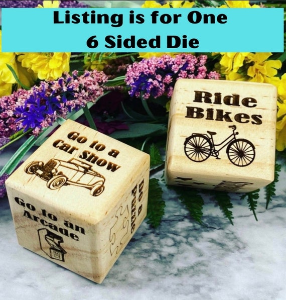 2” Custom Date Night/Activity dice - date night decision made easy-  Activity Dice - Anniversary - Date Night - Couple’s Date -Date Activity