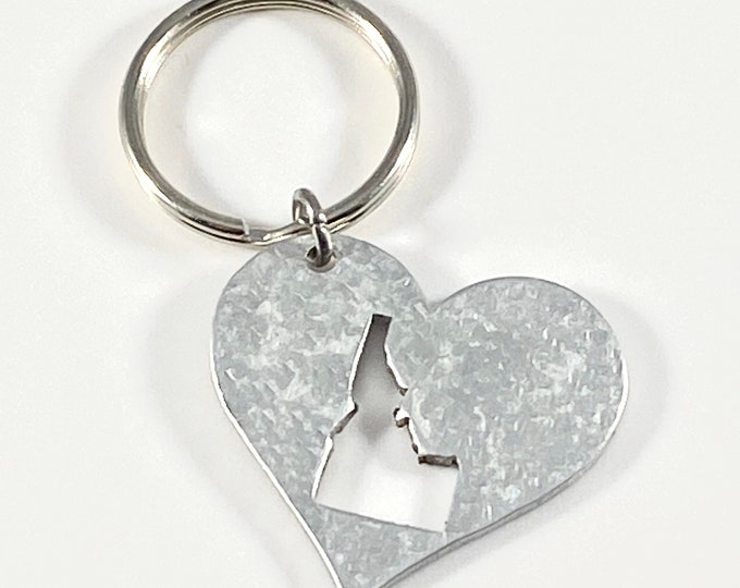 Idaho Keychain - Idaho Heart Keychain