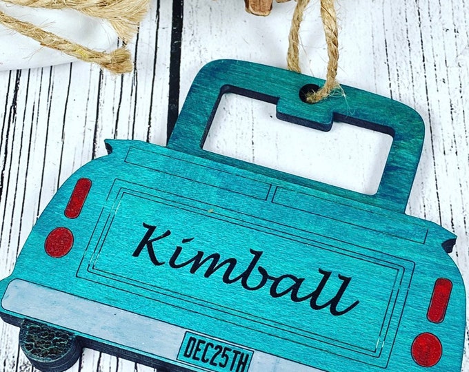 Personalized Classic Truck Ornament - Antique Truck Ornament - Truck Ornament - Name Ornament