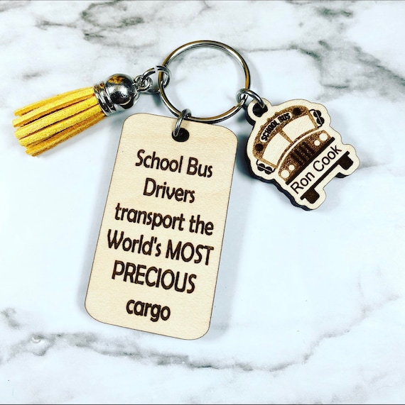 School Bus Driver Keychain - School Bus Driver Appreciation - Bus - Bus Driver Gift