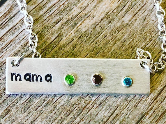 UP TO 8 STONES Personalized Mother's Day Necklace/Bracelet/Keychain with Children's Birthstones