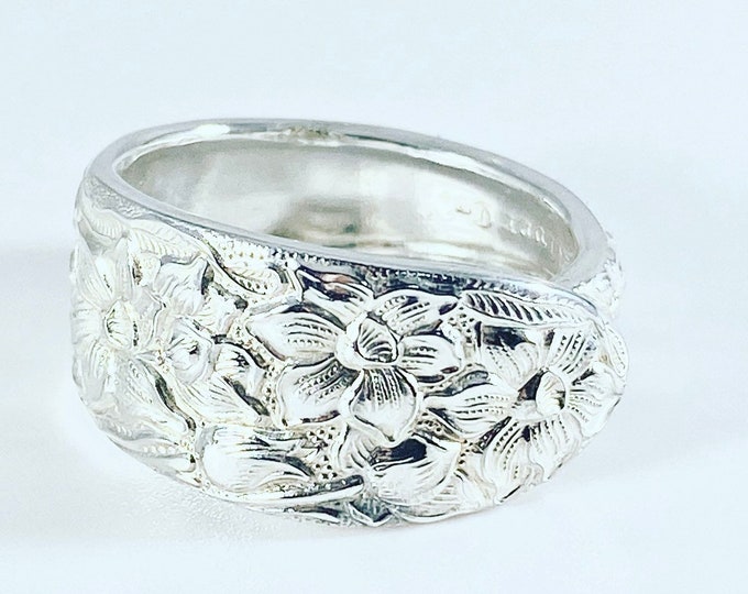 Spoon Ring - Floral-Daffodil- Narcissus 1935