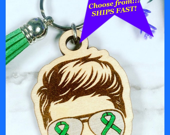 Kidney Family/ Warrior Keychains - Can do ANY name with any hair style - Kidney Mom - Kidney Dad - Kidney Warrior - Kidney Grandma