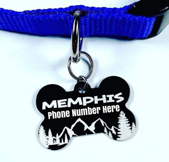 Mountain/Tree Dog Tag! Great for Dogs! Ships fast!!!!