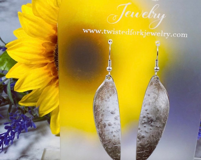 Upcycled Vintage Spoon Earrings - Silverware Jewelry - Spoon Art