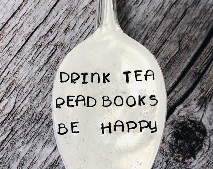 Hand Stamped Vintage Spoon Bookmark