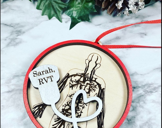 RVT Ornament- Vascular Sonographer - Vascular Ultrasound - Registered Vascular Technologist