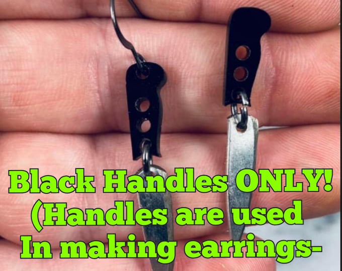 Jewelry Pieces - Earring knife handle ends - Used to make earrings