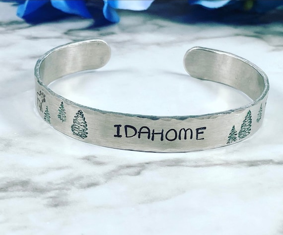 Idahome - Aluminum Bracelet - Idaho is my home