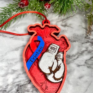 CHD ornament - Heart warrior ornamentAnatomical Heart Christmas ornaments - Cardiology -CHD ornament -