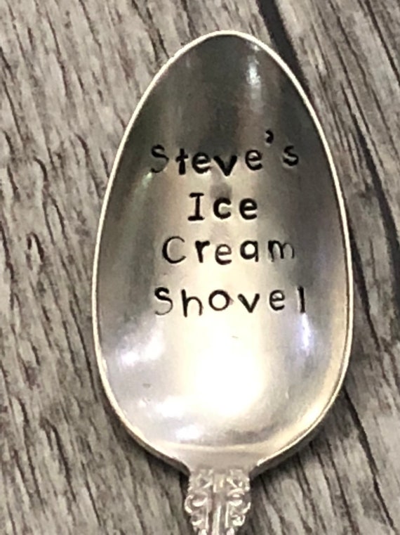 Custom Silver Plated Spoon!!! Can stamp any short message!!!!