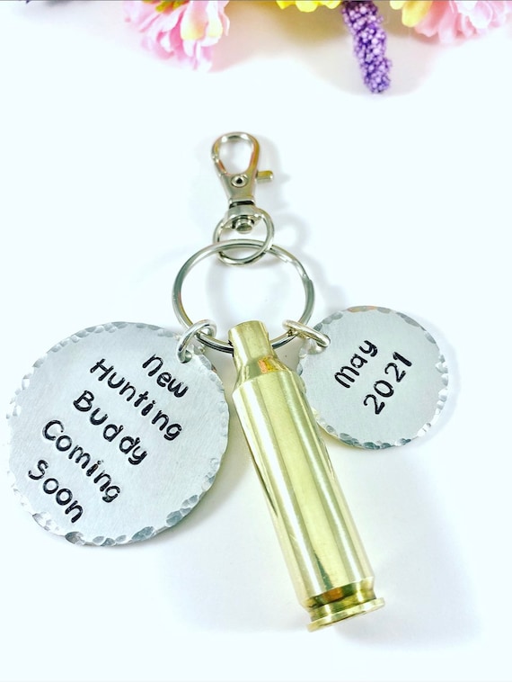 New Hunting Buddy Coming Soon! - Pregnancy Announcement Keychain
