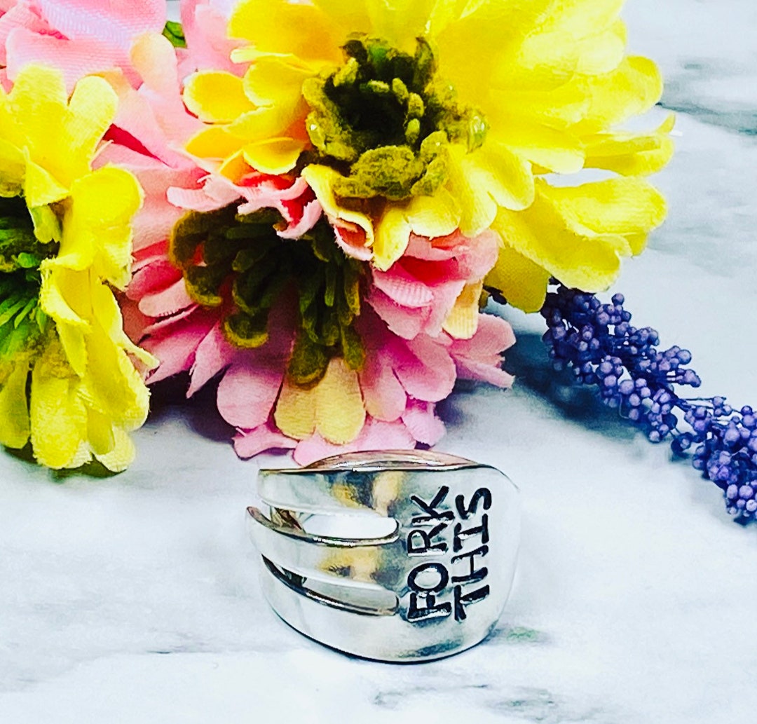 Fork This Repurposed Vintage Fork Ring Etsy